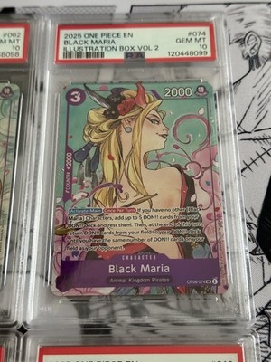 One Piece Illustration Box Vol 1 & 2 Sequential PSA 10 Nami Boa