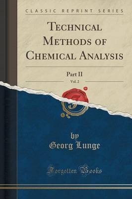 Technical Methods of Chemical Analysis, Vol 2 Part
