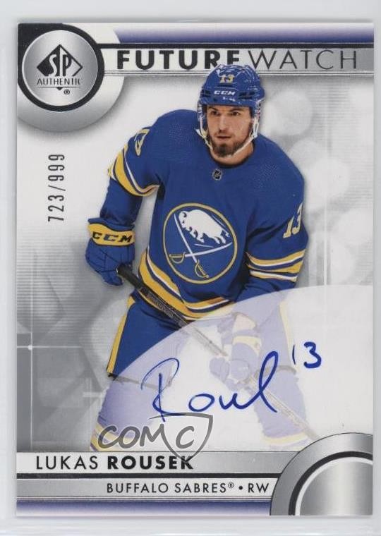 2023-24 SP Authentic Auto Future Watch 723/999 Lukas Rousek #124 Auto 5d9