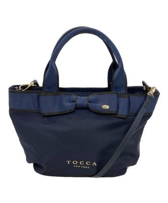 TOCCA                    BICOLOR RIBBON TOTE bag navy B0SM1118