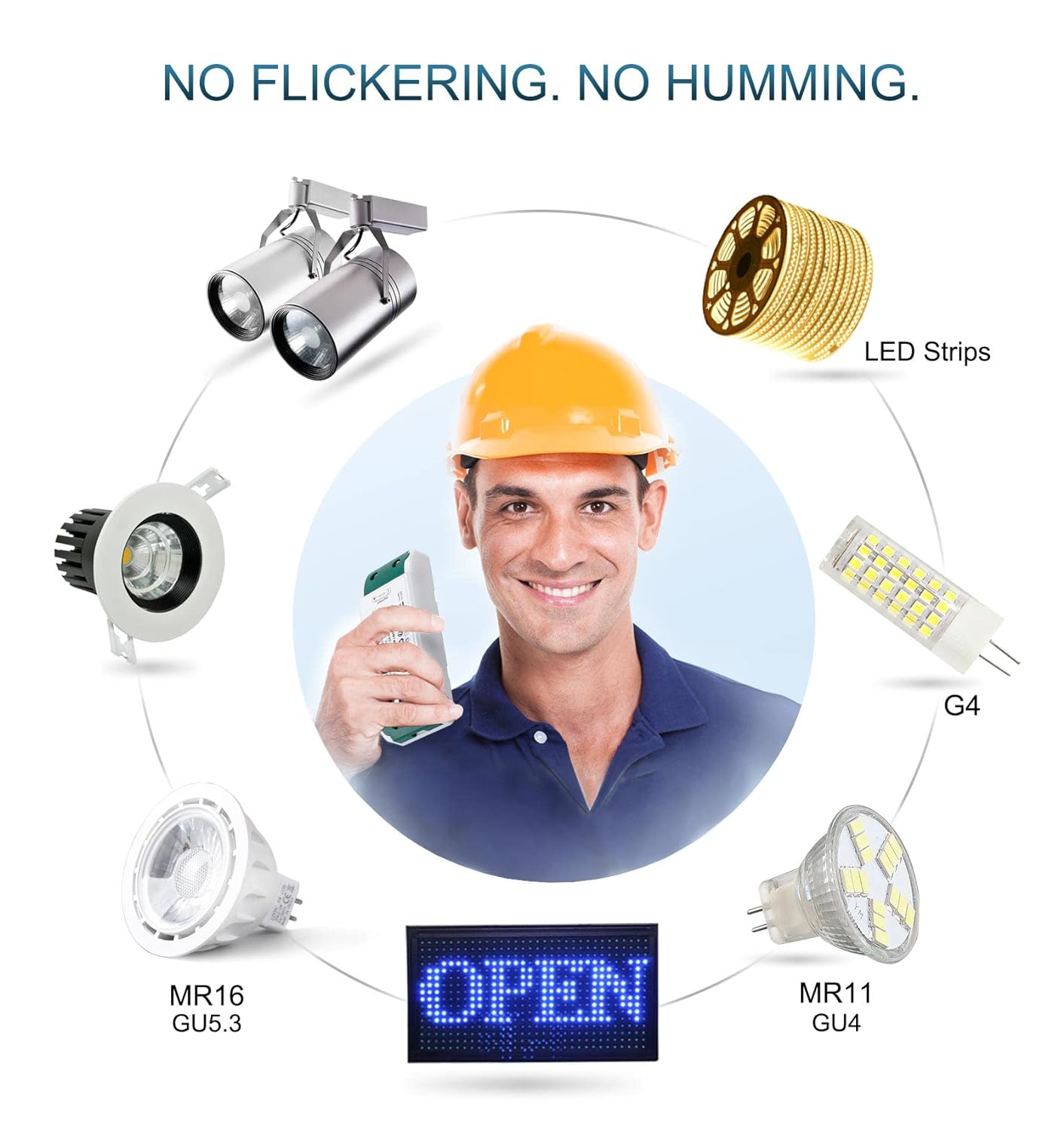 DUSKTEC LED Driver 12V 30W, LED Transformer AC 240V to DC 12 Volt 2.5A