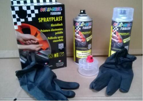 Peinture pelable noir mat pour jante acier résolvant le problème des éclats de gravillons