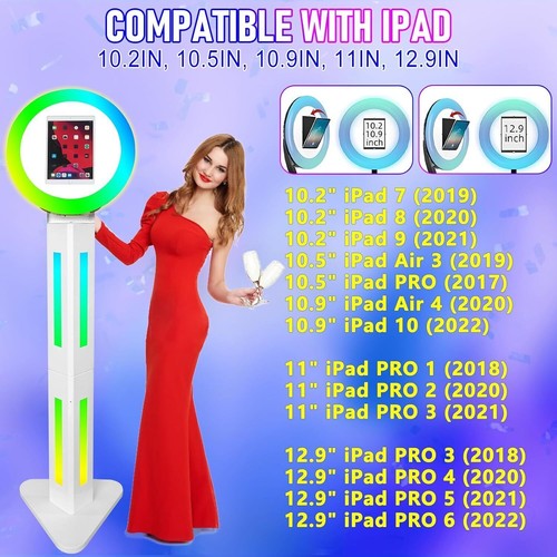 New Party iPad Photo Booth with Travel Case for iPad 10.2" 10.9" 11" 12.9" US - Picture 5 of 9