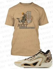 Take Flight Graphic Sneaker Tee Shirt Match J1 Tatum Pro Club Shaka Big Tall Sm