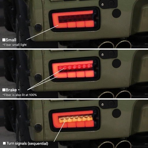 LED Fiber Tail Lamp Sequential Clear for Daihatsu Hijet Truck S500P S510P Jumbo - Picture 3 of 6