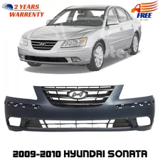 Front Bumper Cover & Grille Assembly Chrome For 2009-2010 Hyundai Sonata