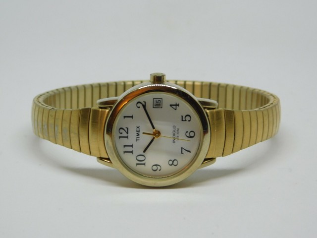 Timex Indiglo WR 30M Gold Tone Quartz Analog Ladies Watch | eBay