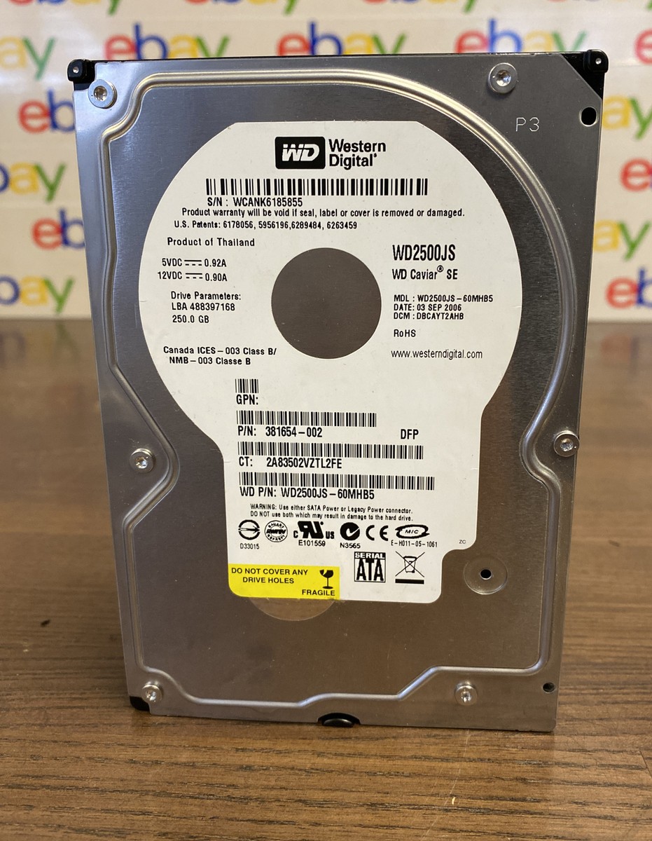 Western Digital Caviar SE WD2500JS-75NCB1 250GB 7200 RPM 8MB