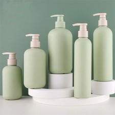 200-400ml Empty Plastic Pump Bottle Refillable Lotion Shampoo Cosmetic Container