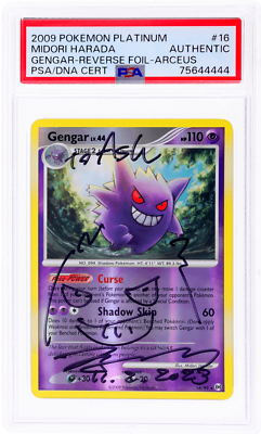 2009 Pokémon Platinum Gengar 17 Rev-Holo 👻 GENGAR 👻 Reverse Holo 2009 Pokemon Platinum Arceus Card 17