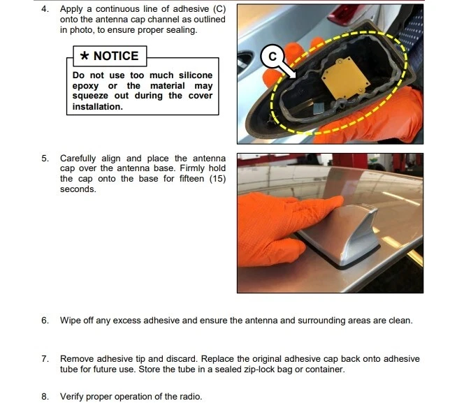 Cubierta de antena de radio de aleta de tiburón negro ébano para Hyundai Sonata Kia Optima 2015~19 Foto 3 de 4