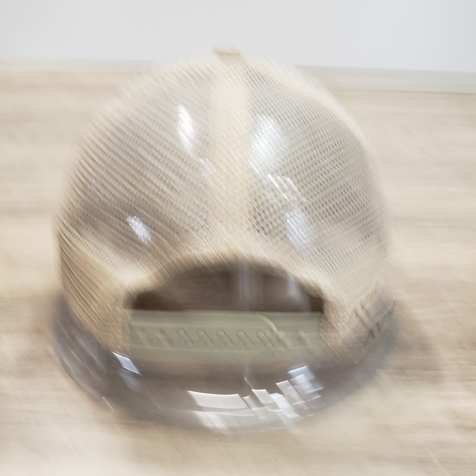 Avid Gear Hook Patch Hat Cap Snapback Beige Mesh … - image 6