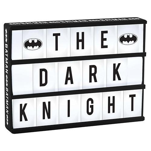 124212 BATMAN LIGHT UP BOX WITH 85 LETTERS & BATMAN SYMBOLS DC COMICS SUPERHERO - Bild 1 von 1