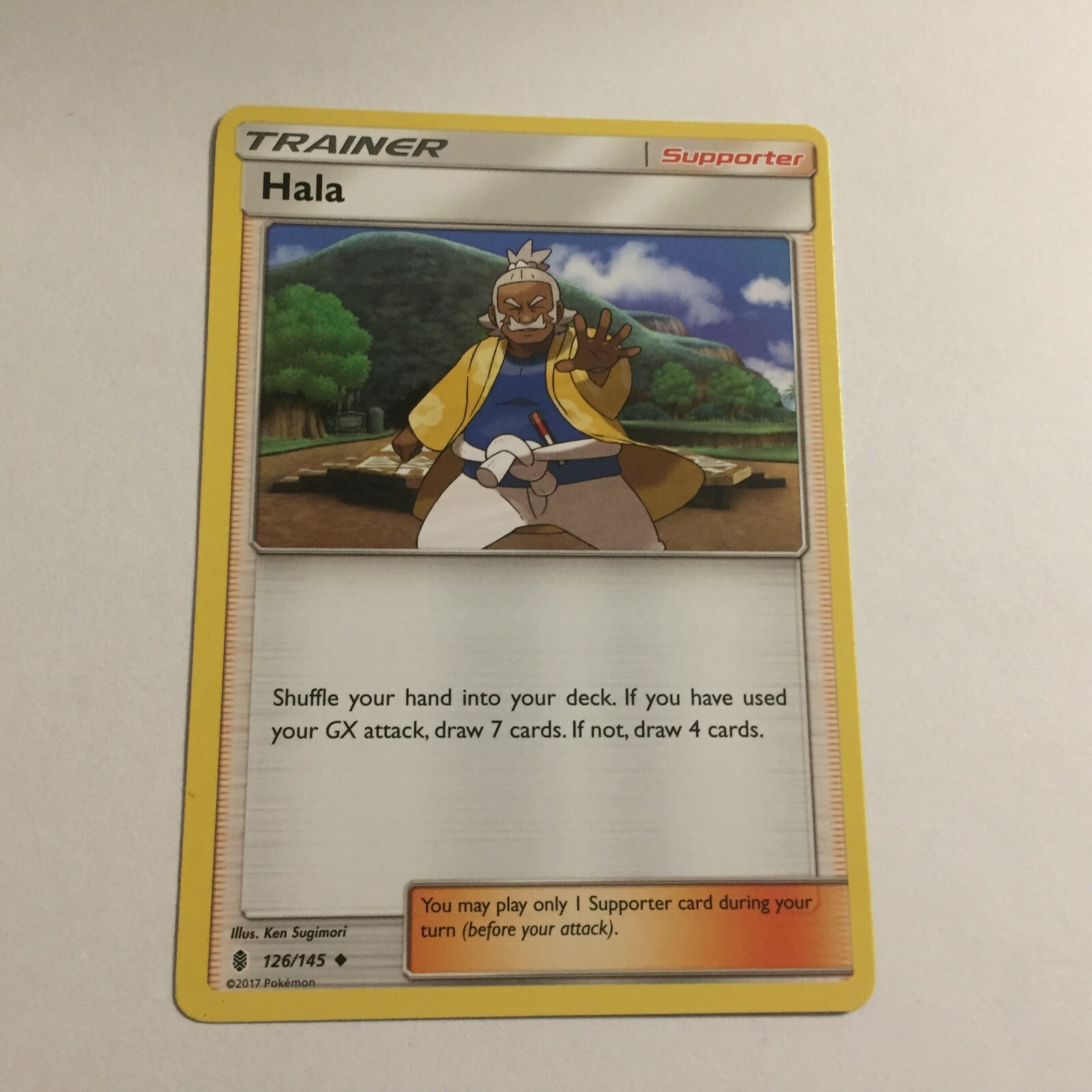 2017 Hala Rare Trainer Uncommon Pokemon Card 126/145
