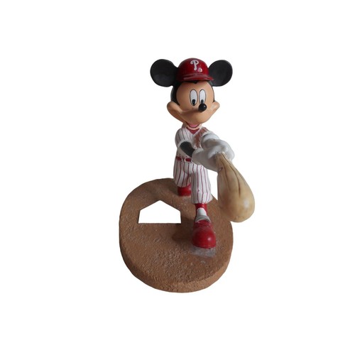 Disney Mickey & Friends Philadelphia Phillies Mickey Mouse Home Run Hero Figurin - Picture 1 of 6