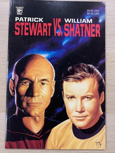 Celebrity Books Star Trek Patrick Stewart VS William Shatner Paperback Book