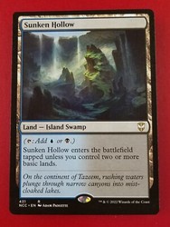 Sunken Hollow 431 Rare Commander: Streets of New Capenna NM MTG
