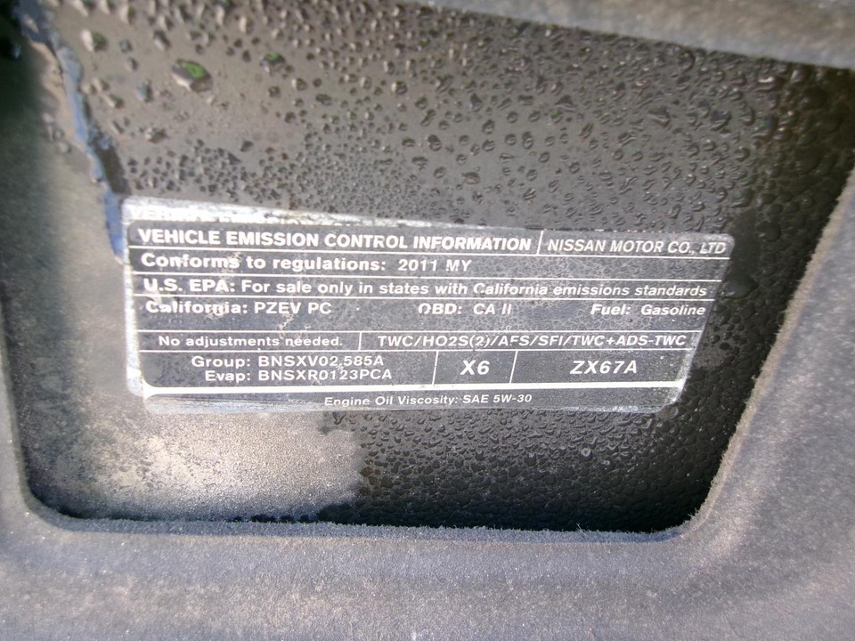 Used Front Left Seat fits 2011 Nissan Altima Sdn bucket air bag cloth