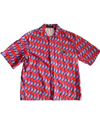 Louis Vuitton Virgil Abloh SS22 Diamond Damier Cricket Logo Shirt 
