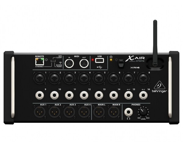 BEHRINGER XR16 MIXER DIGITALE X-AIR IPAD ANDROID WIFI USB LAN 16 CANALI 8 PREAMP