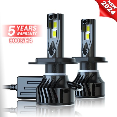 For Toyota Prius 2001-2009 LED Headlight Kit H4 9003 6500K 2X Hi/Lo Beam Bulbs