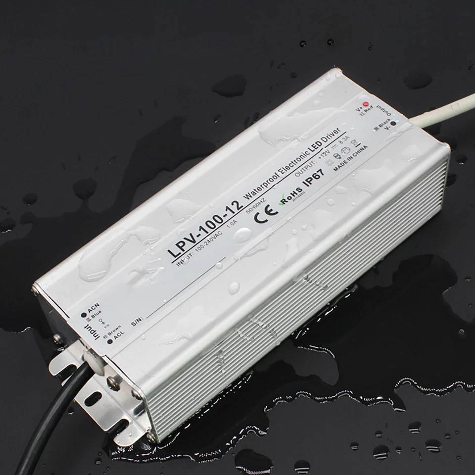 1Pcs DC 12V-48V LED Transformer Power Supply IP67 Waterproof 25W-1500W LED Strip - Image 3 of 4