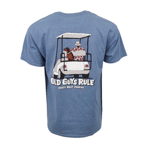 OLD GUYS RULE DOGS BEST FRIEND MENS T 