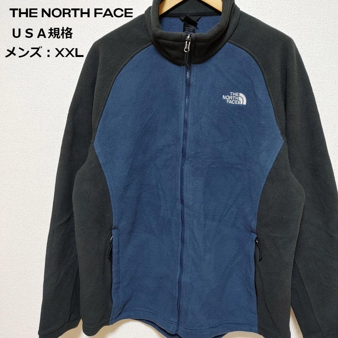 [Japan Used Fashion] Usa Standard North Face Fleece Jacket Navy/Black Men'S  Xxl