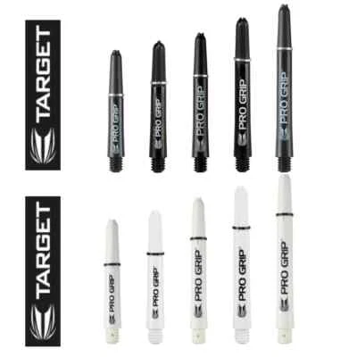 Target Pro Grip Shafts Black White - 3 Sets = 9 Stück