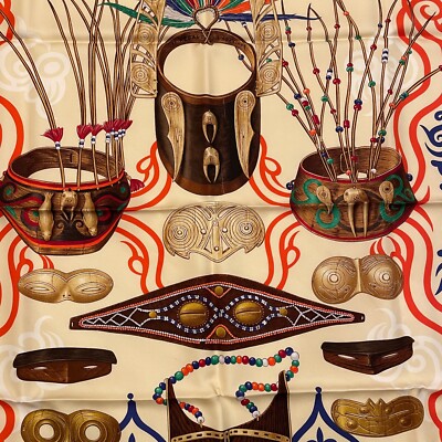 Hermes Silk Scarf 90cm, Le Regard de L'Arctique - Tzapoff | eBay