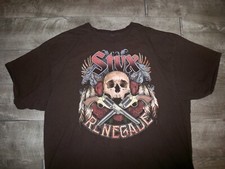 Styx Renegade 2014 North American Tour Concert T-Shirt Shirt Size Xlarge Retro