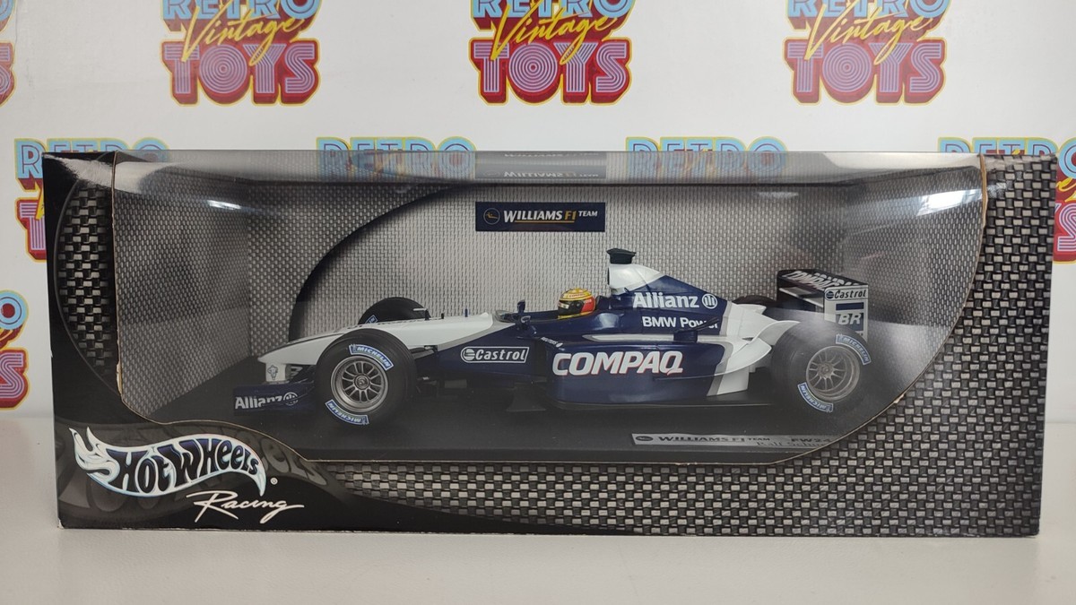 Hot Wheels 1/18 - F1 Williams BMW FW24 - Schumacher 2002 - Occasion (sans Boîte)