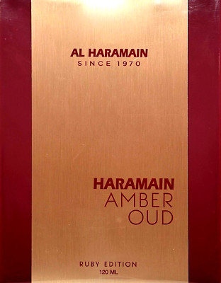AL HARAMAIN AMBER OUD RUBY EDITION EDP SPRAY UNISEX 4.0 Oz / 120 ml BRAND NEW!!!