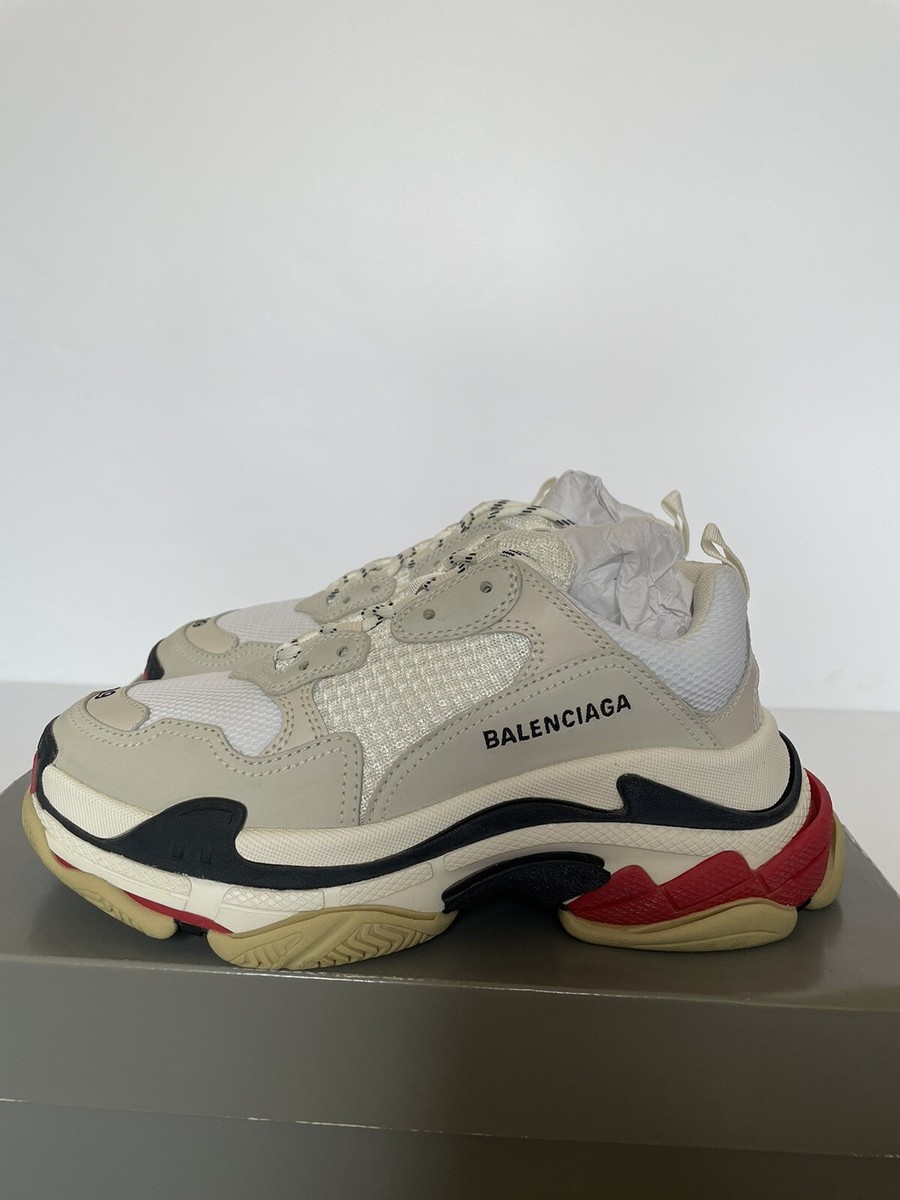 靴 Balenciaga Triple S Black Red Sole Balenciaga Triple S Black White Red (Women's) - Sneakers - US