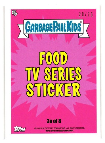 2016 GARBAGE PAIL KIDS SERIES 2 PRIME SLIME TRASHY TV PICK YOUR CARD BLOODY RED - Picture 164 of 323