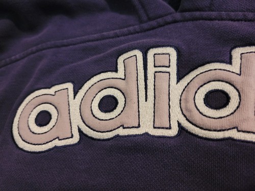Adidas Womens Hoodie Sweatshirt Purple Pink Size Large Made In 2006 Look - Picture 6 of 13