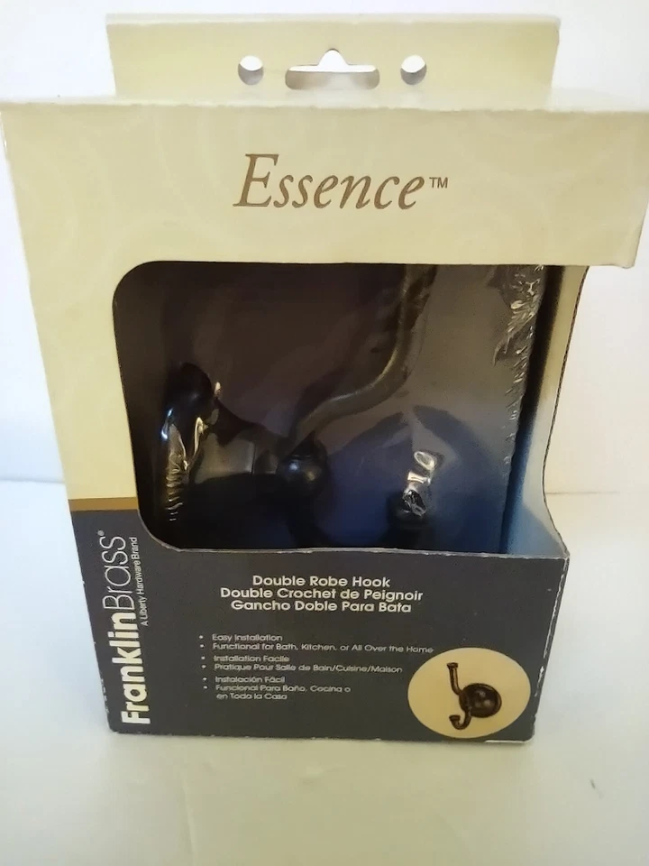 Gancho doble bata Franklin latón 113600 esencia bronce veneciano libertad herrajes Foto 4 de 4