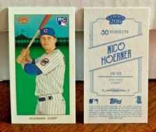 Nico Hoerner 2020 Topps 206 Series 4 Base Mini RC SP - CHICAGO CUBS