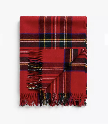 BRONTE by Moon 🇬🇧 Royal Stewart Tartan Check Throw/Blanket 100