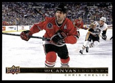 Chris Chelios NHL CARD 2020-21 SP Signature Edition Legends UD Canvas #C-51
