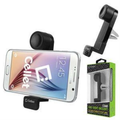 Air Vent Cell Phone Holder Mount for iPhone 13 Pro Max Mini 12 SE Galaxy S21 S20 - Picture 1 of 9