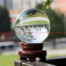 60mm  Stand Asian Rare Natural Quartz Clear Magic Crystal Healing Ball Sphere