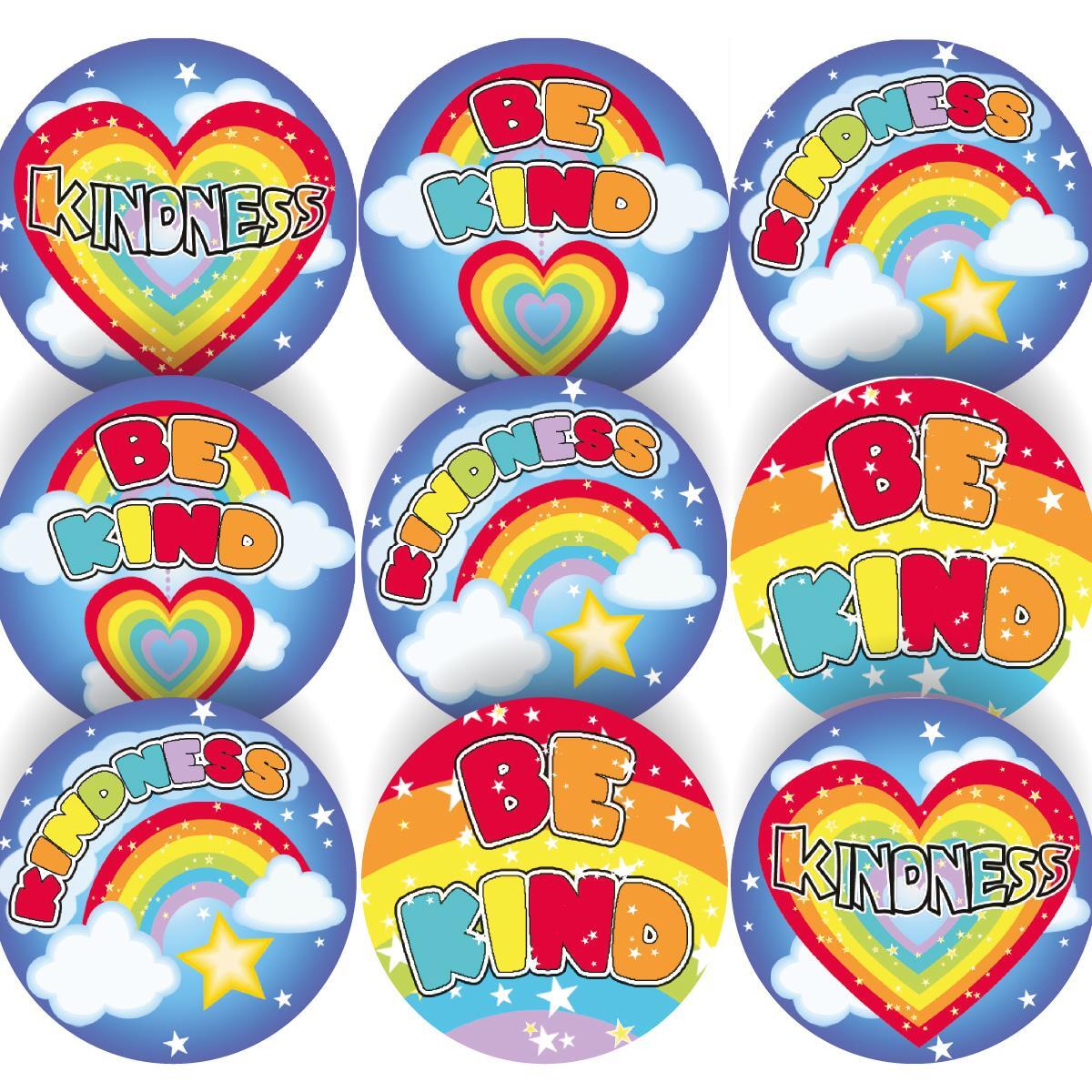 144 Kindness Rainbows 30 mm Reward Stickers for School Teachers,  Nursery