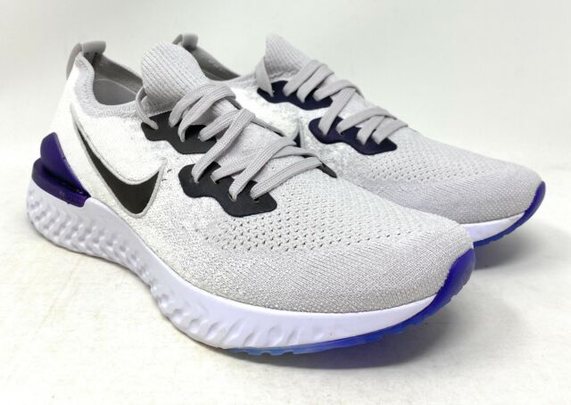 Mens Nike Epic React Flyknit 2 (Vast Grey/Court Purple-White) | eBay