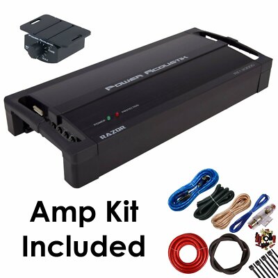 Power Acoustik RZ1-2300D 2300 Watts Monoblock Full Range Class D Car Amplifiers
