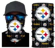Neck Gaiter Face Mask Fishing Sun Headwear Protection Pittsburgh Steelers