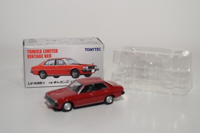 A94 1:64 3 INCH TOMICA TOMY VINTAGE LV-N88A MITSUBISHI GALANT E FOREVER RED MIB