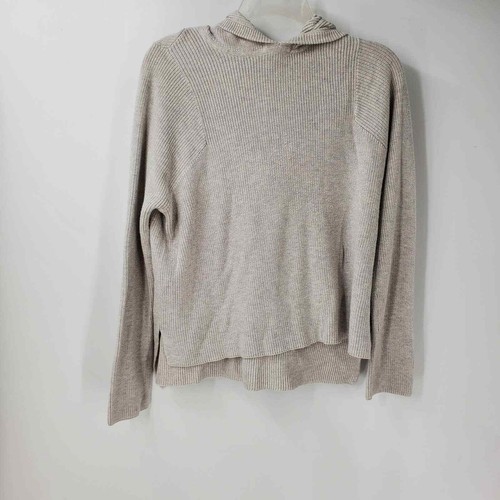 ribbed knit hoodie hi low sweatshirt | eBay