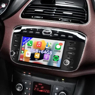 RACRDO Radio Coche Android 15 Carplay Para Fiat Grande Punto EVO 199 Linea 2012-2017 Navegación