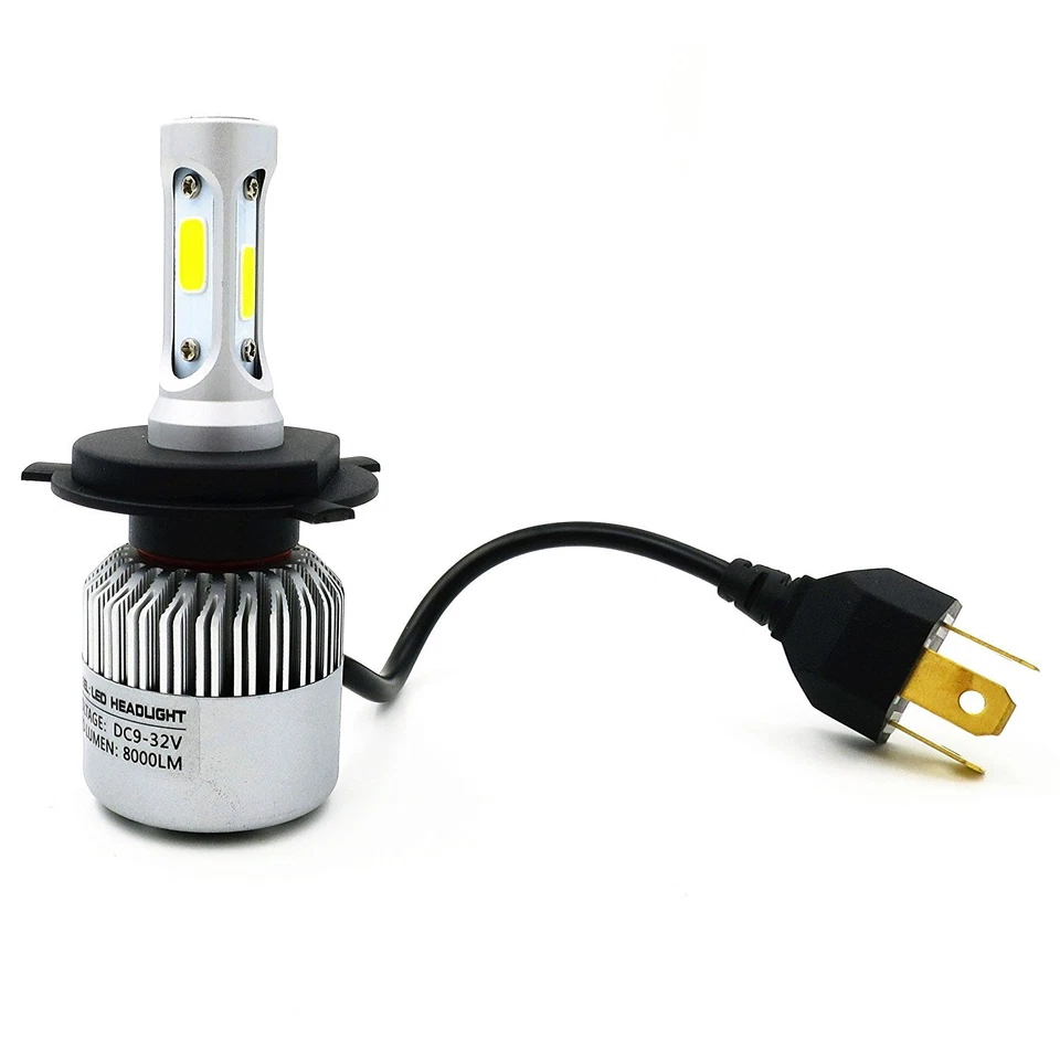 Allá Lighting 8000lm H4 9003 Faros Bombillas de haz alto y bajo Lámparas Xenón Blanco Foto 3 de 4